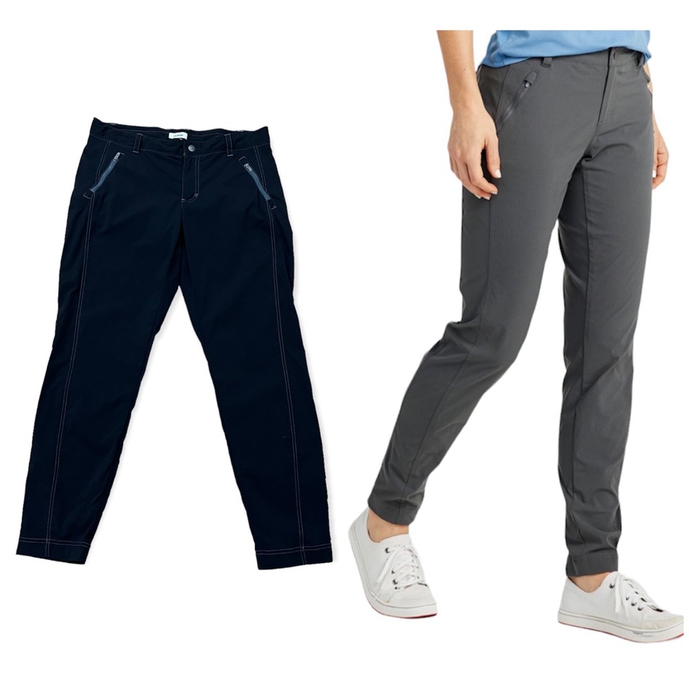 LL Bean Black Nylon Blend Trail Pant